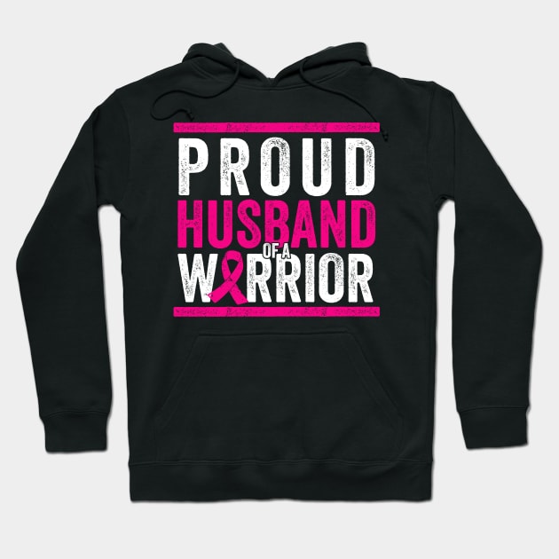 Proud Husband of a Warrior - Cancer Support Gift Hoodie by Sarjonello